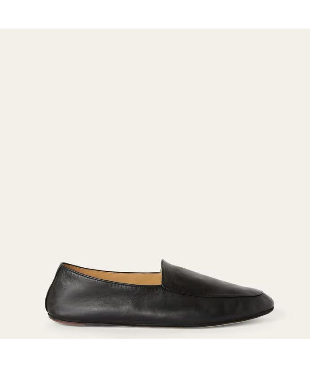 LORO PIANA Черные кожаные лоферы, фото 8