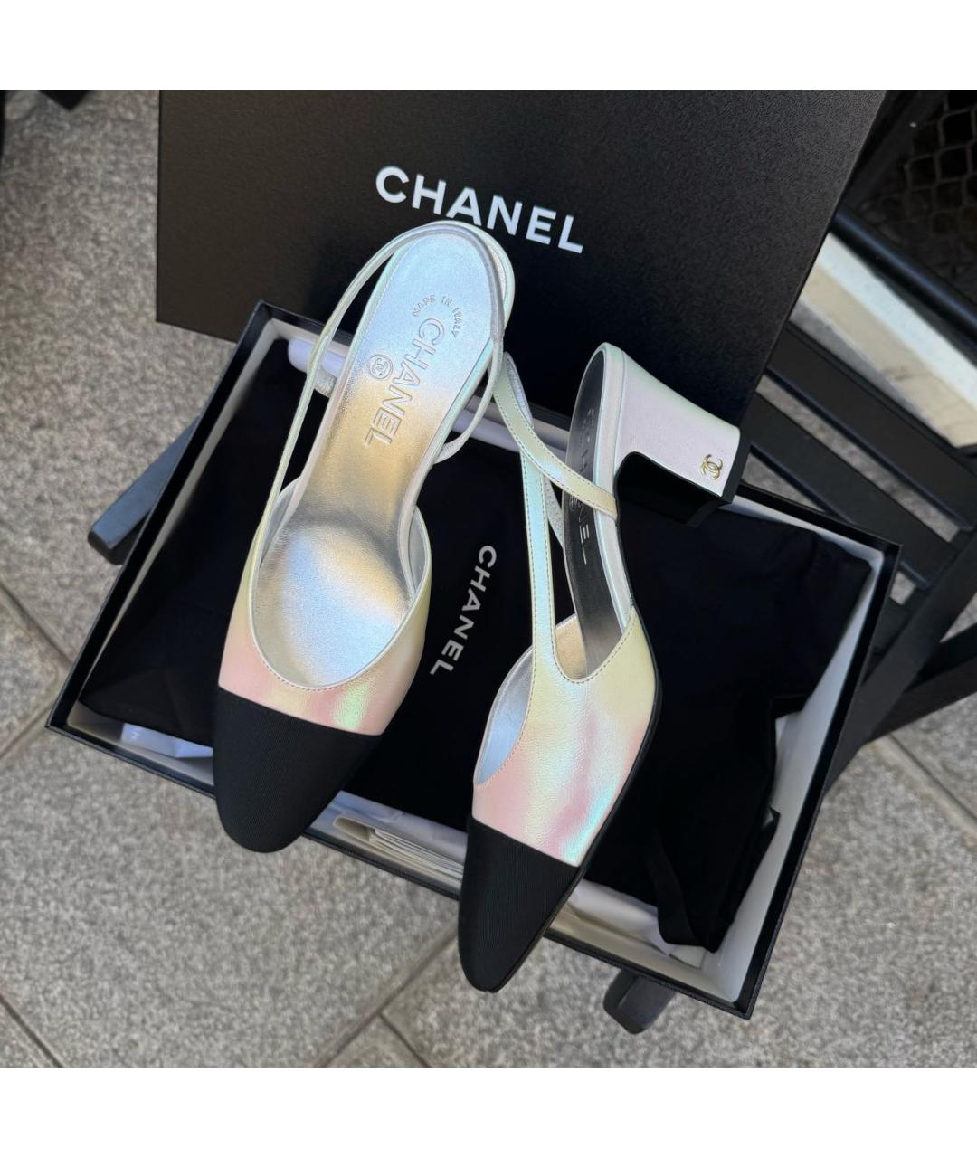 CHANEL Мульти кожаные туфли, фото 3