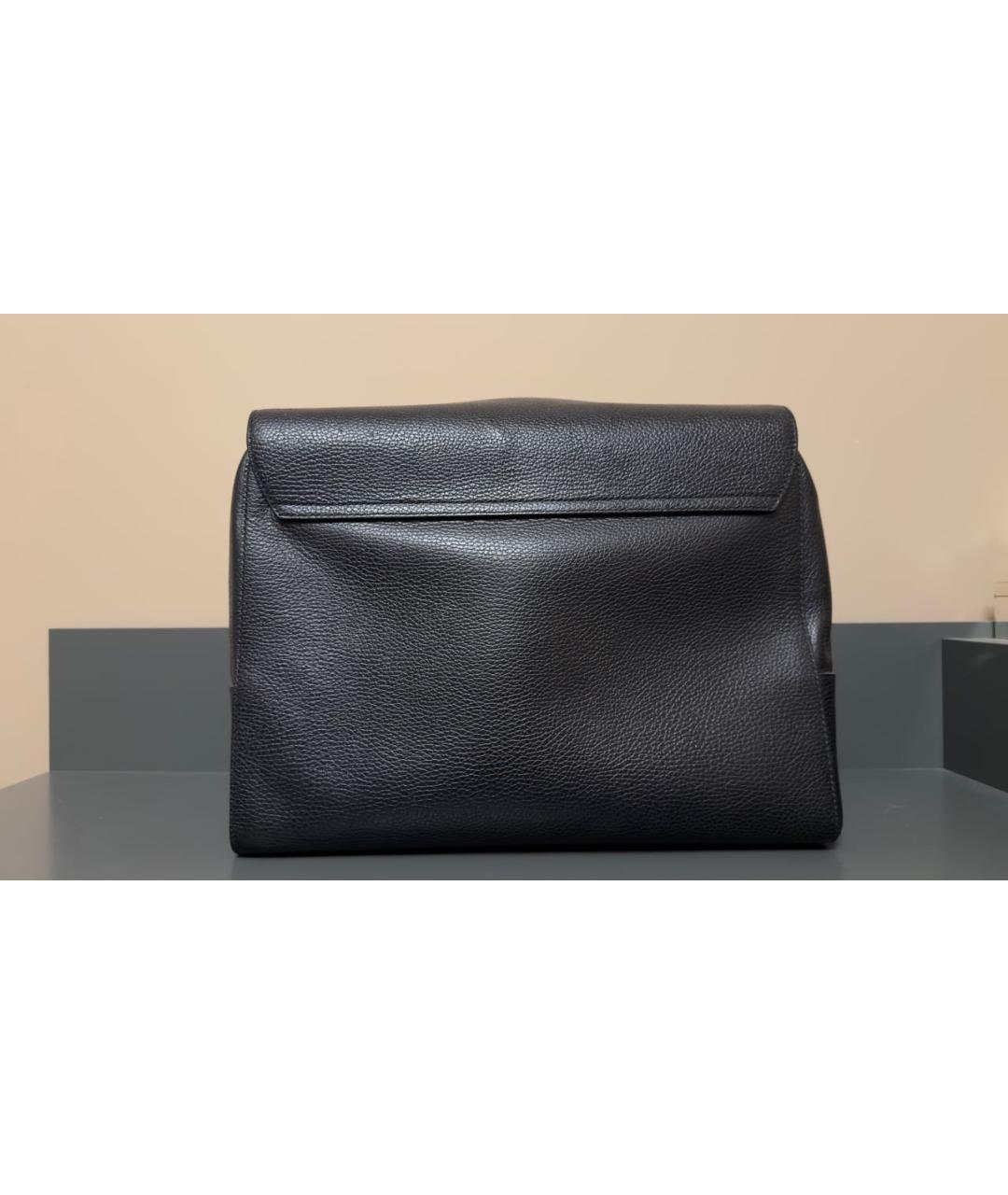 GUCCI Черный кожаный портфель, фото 4