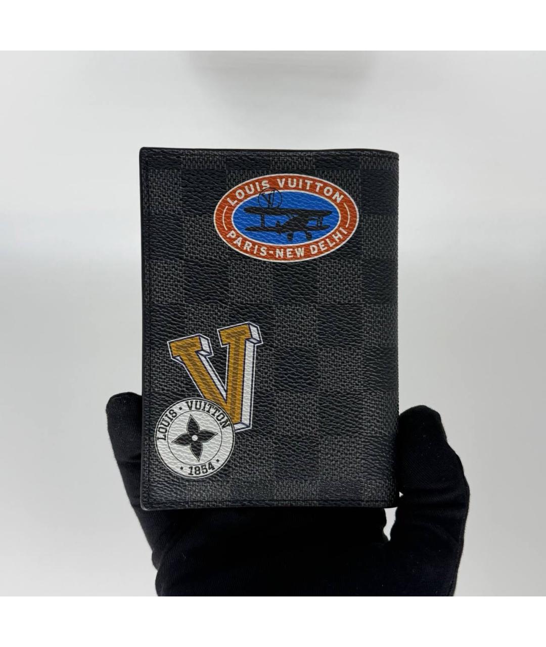 LOUIS VUITTON Черный кардхолдер, фото 2
