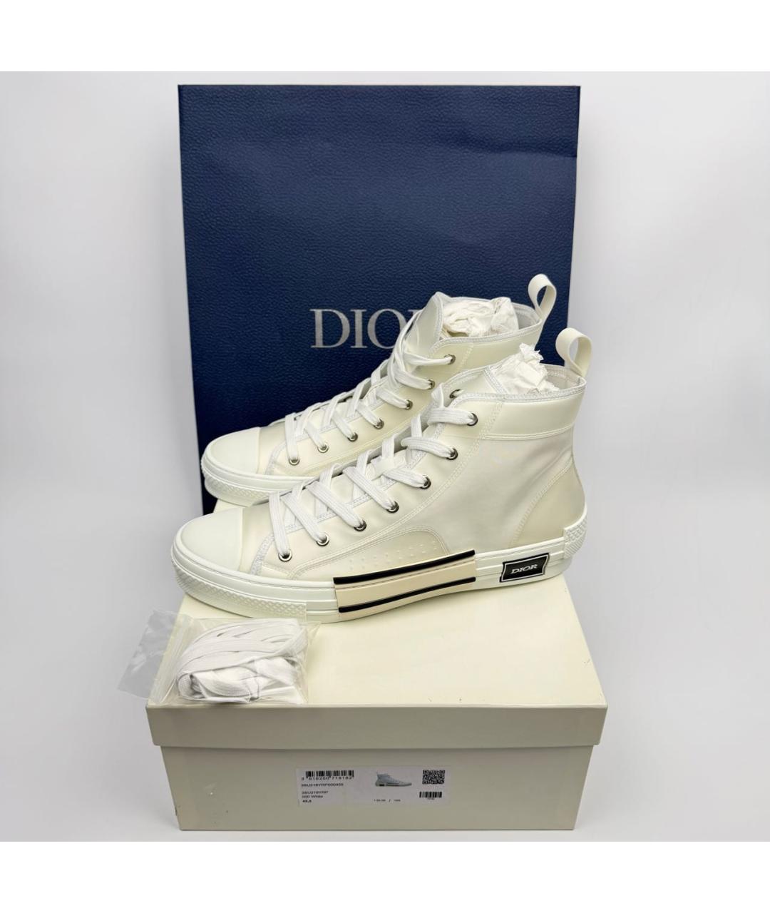 CHRISTIAN DIOR Белые высокие кроссовки / кеды, фото 3