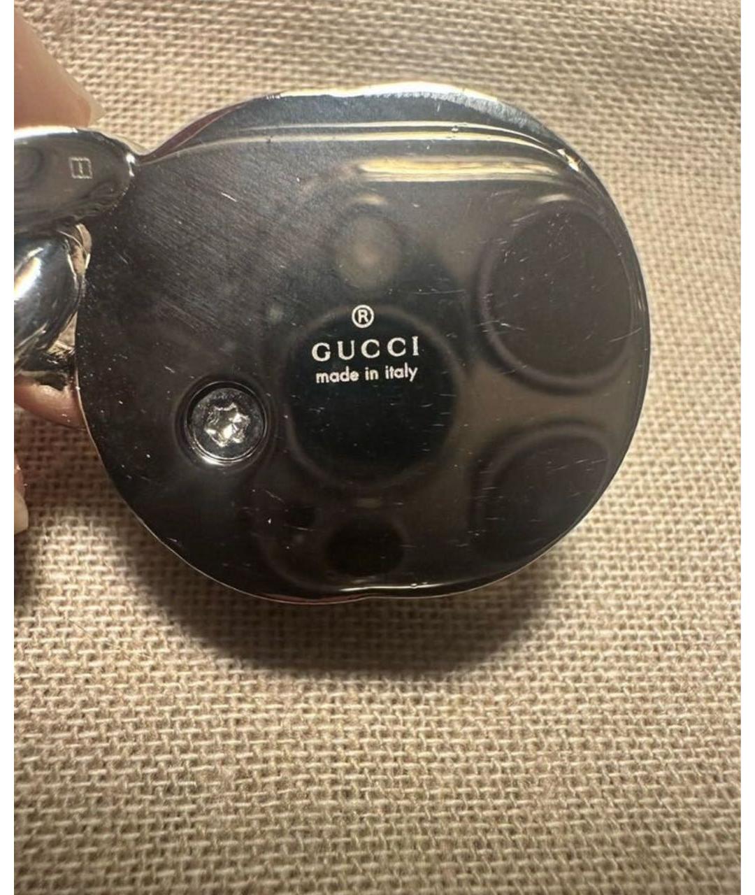 GUCCI Серебряный металлический чокер, фото 4