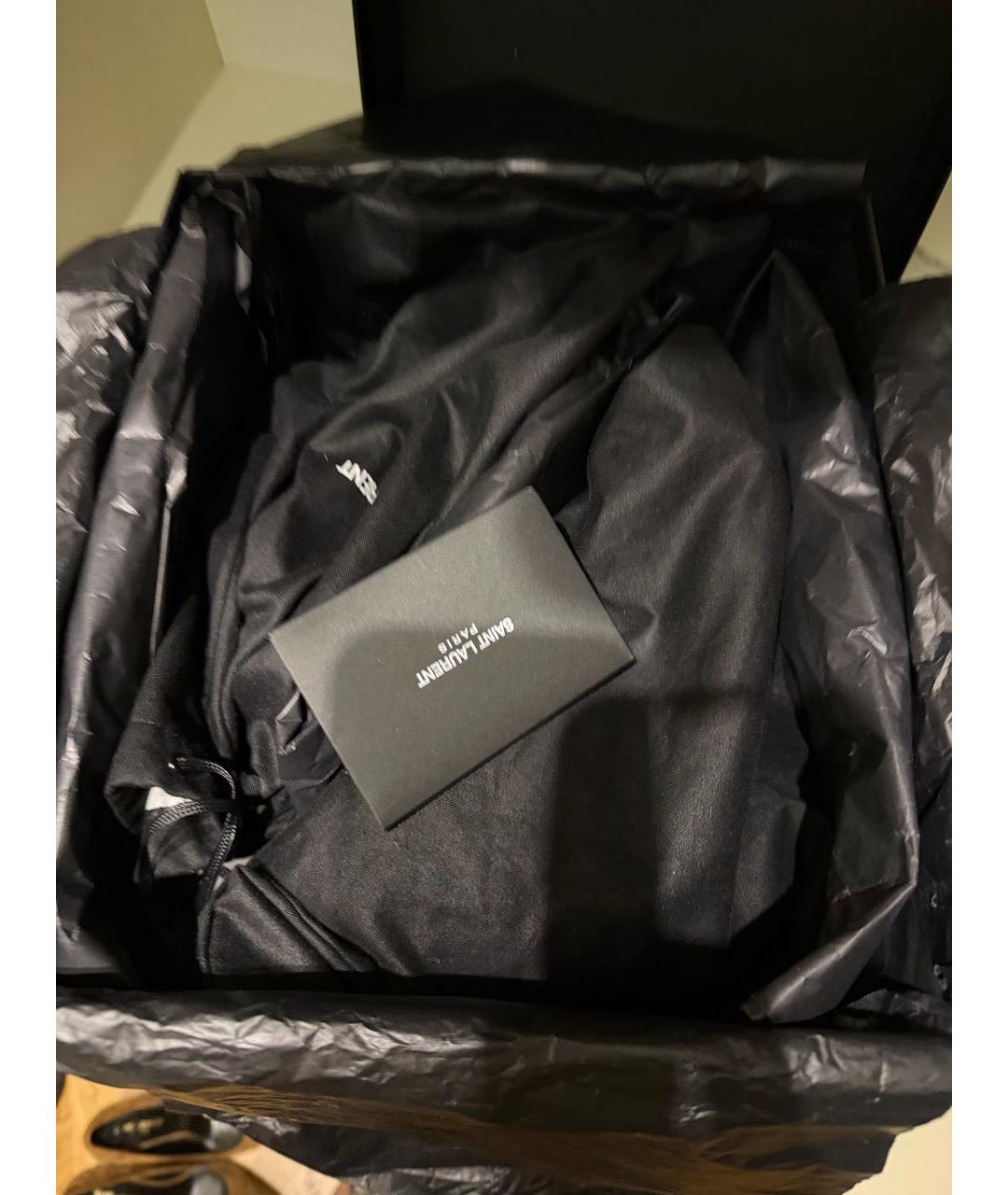 SAINT LAURENT Черные босоножки из лакированной кожи, фото 8