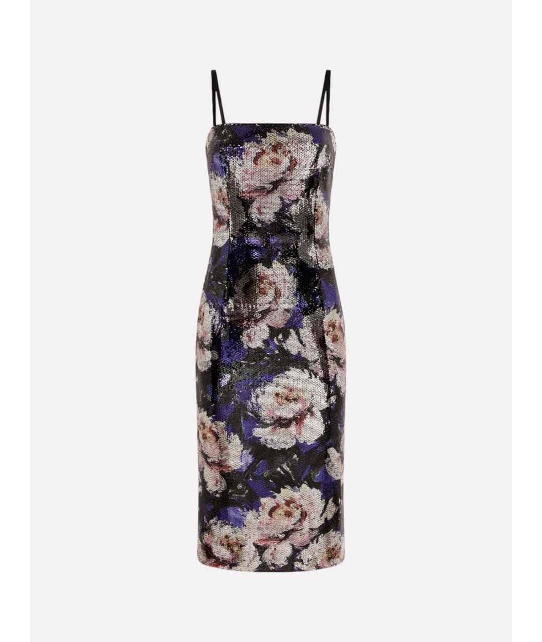DOLCE&GABBANA Мульти полиэстеровое коктейльное платье, фото 5