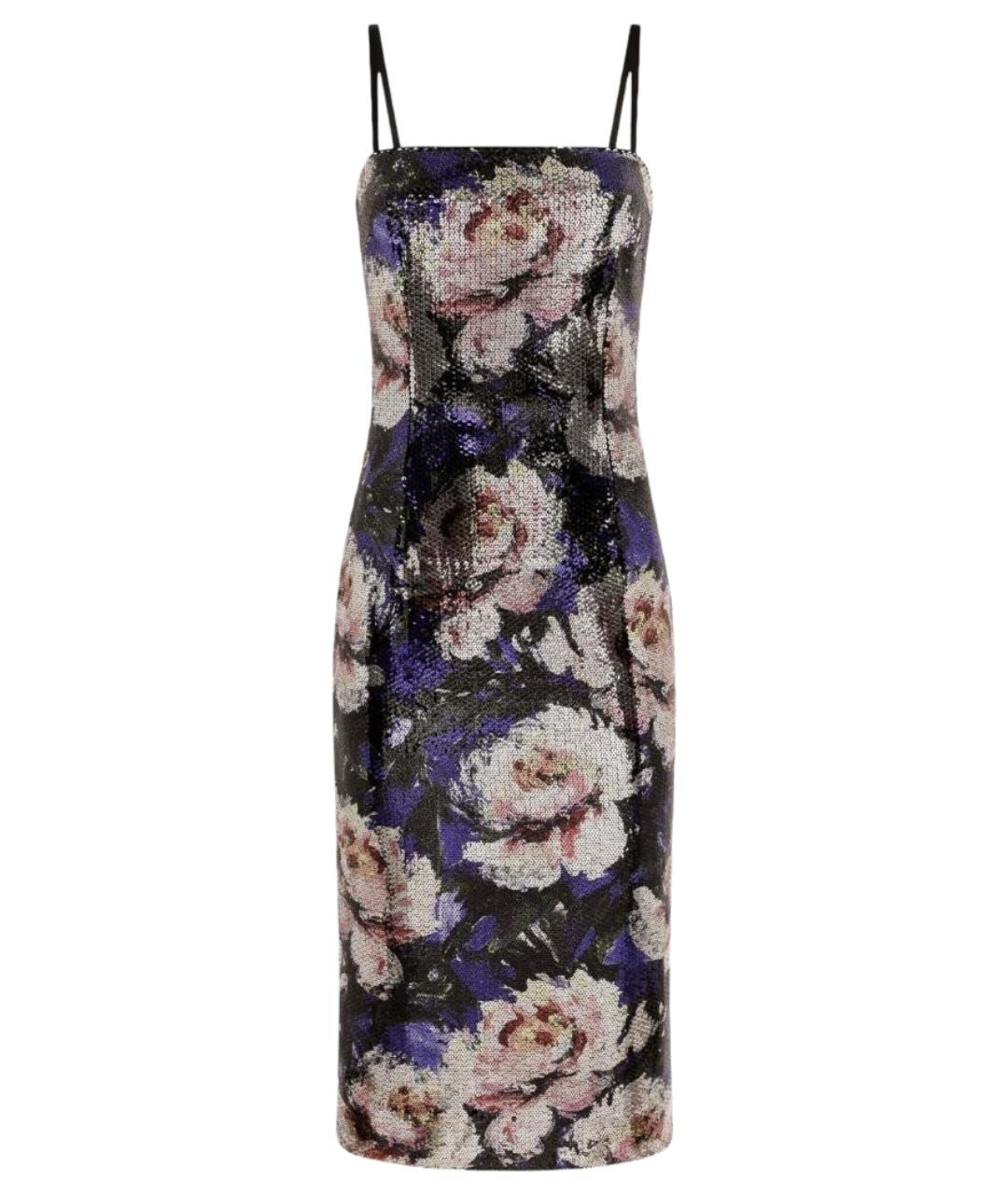 DOLCE&GABBANA Мульти полиэстеровое коктейльное платье, фото 1