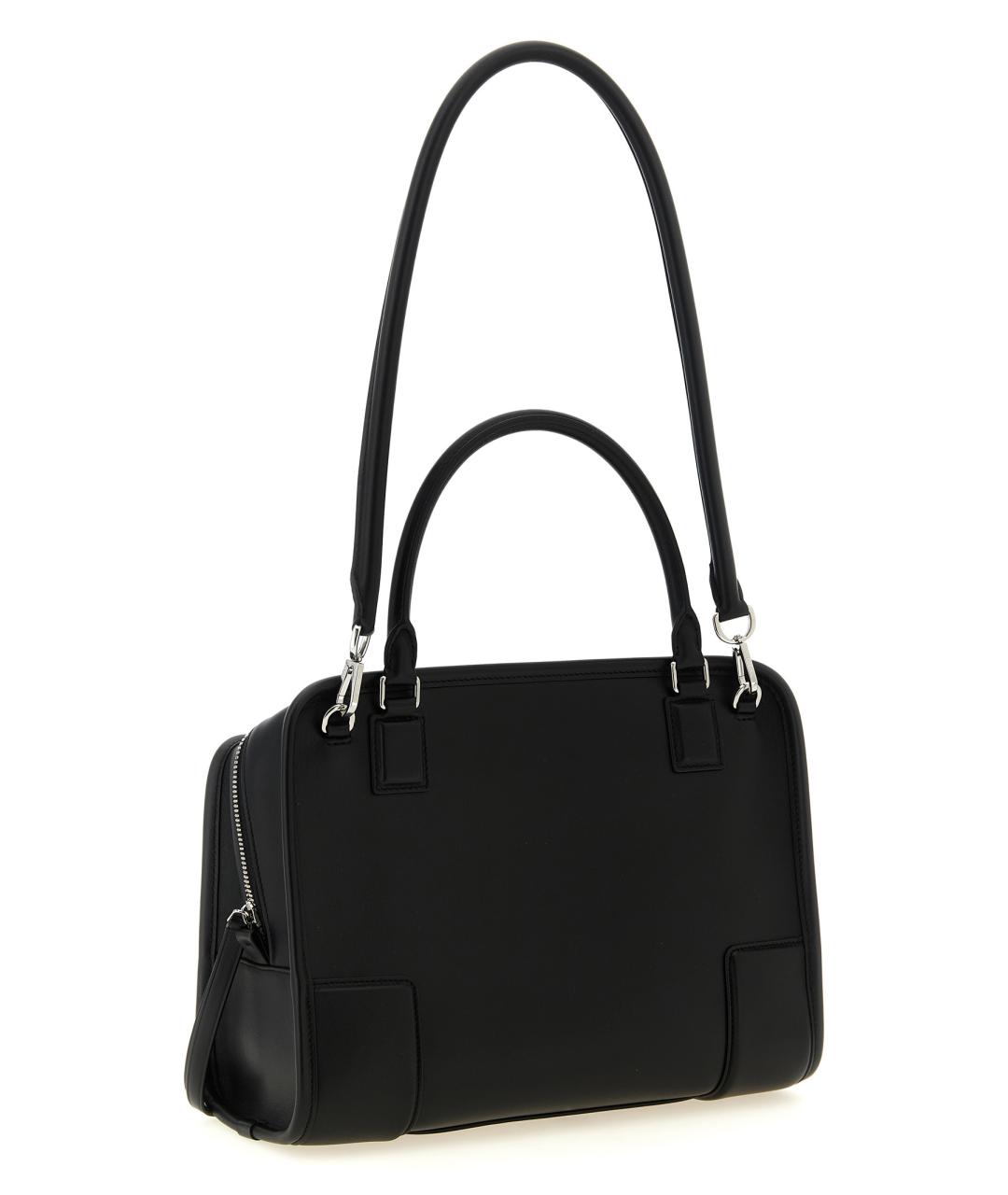 LOEWE Черная кожаная сумка тоут, фото 2