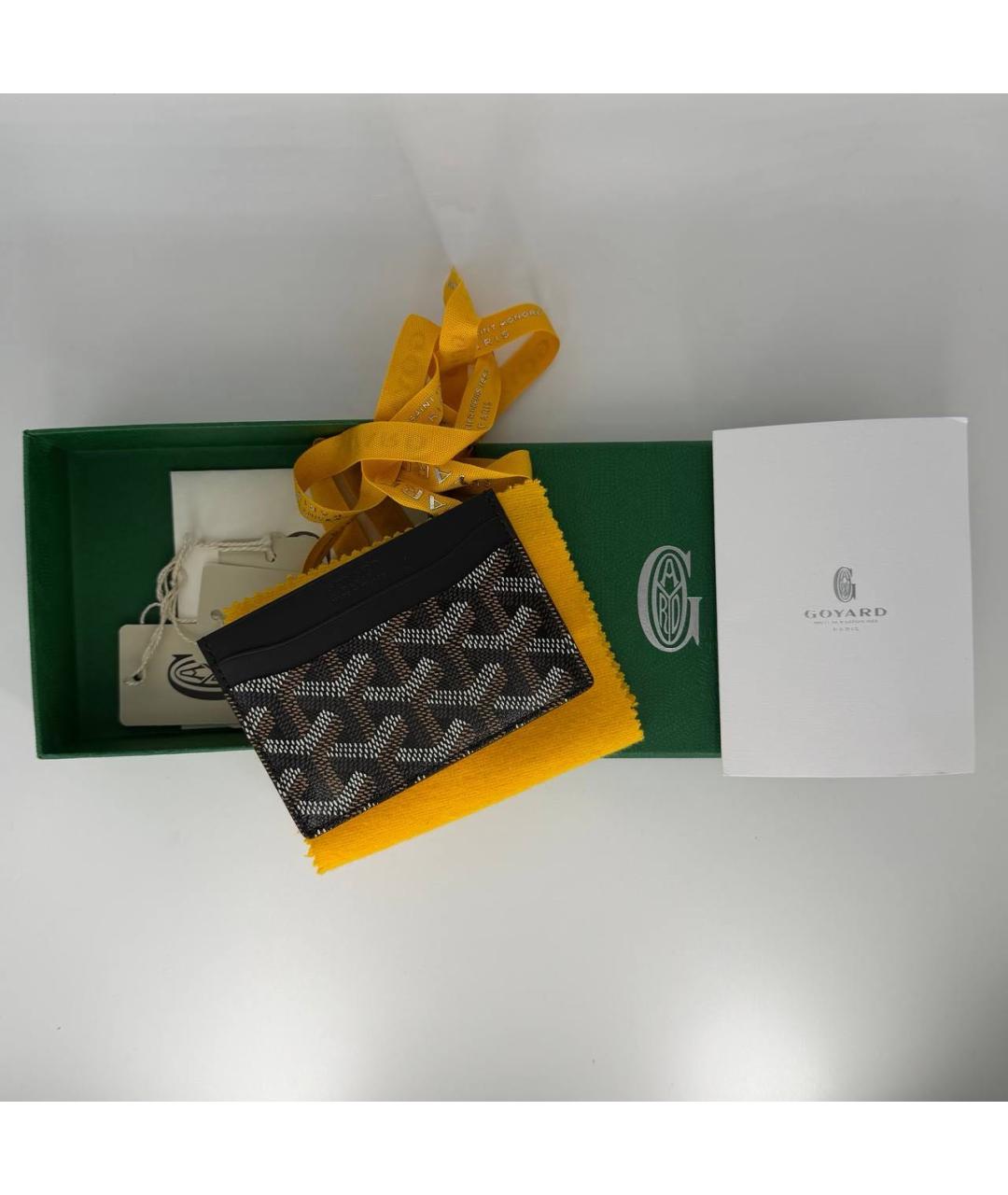 GOYARD Черный кожаный кардхолдер, фото 2