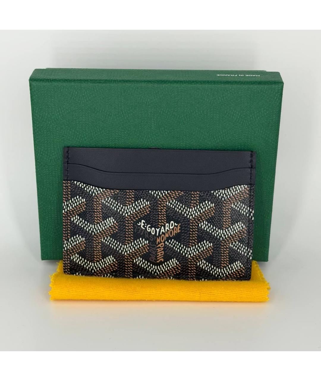 GOYARD Черный кожаный кардхолдер, фото 3