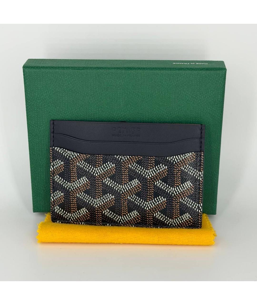 GOYARD Черный кожаный кардхолдер, фото 4