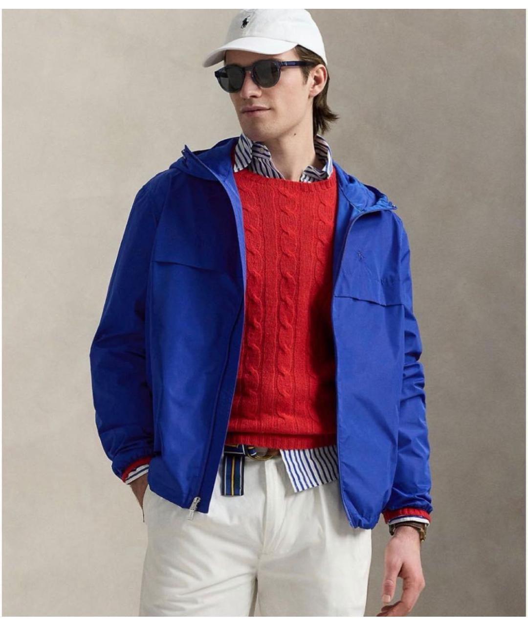 RALPH LAUREN Синяя нейлоновая куртка, фото 3