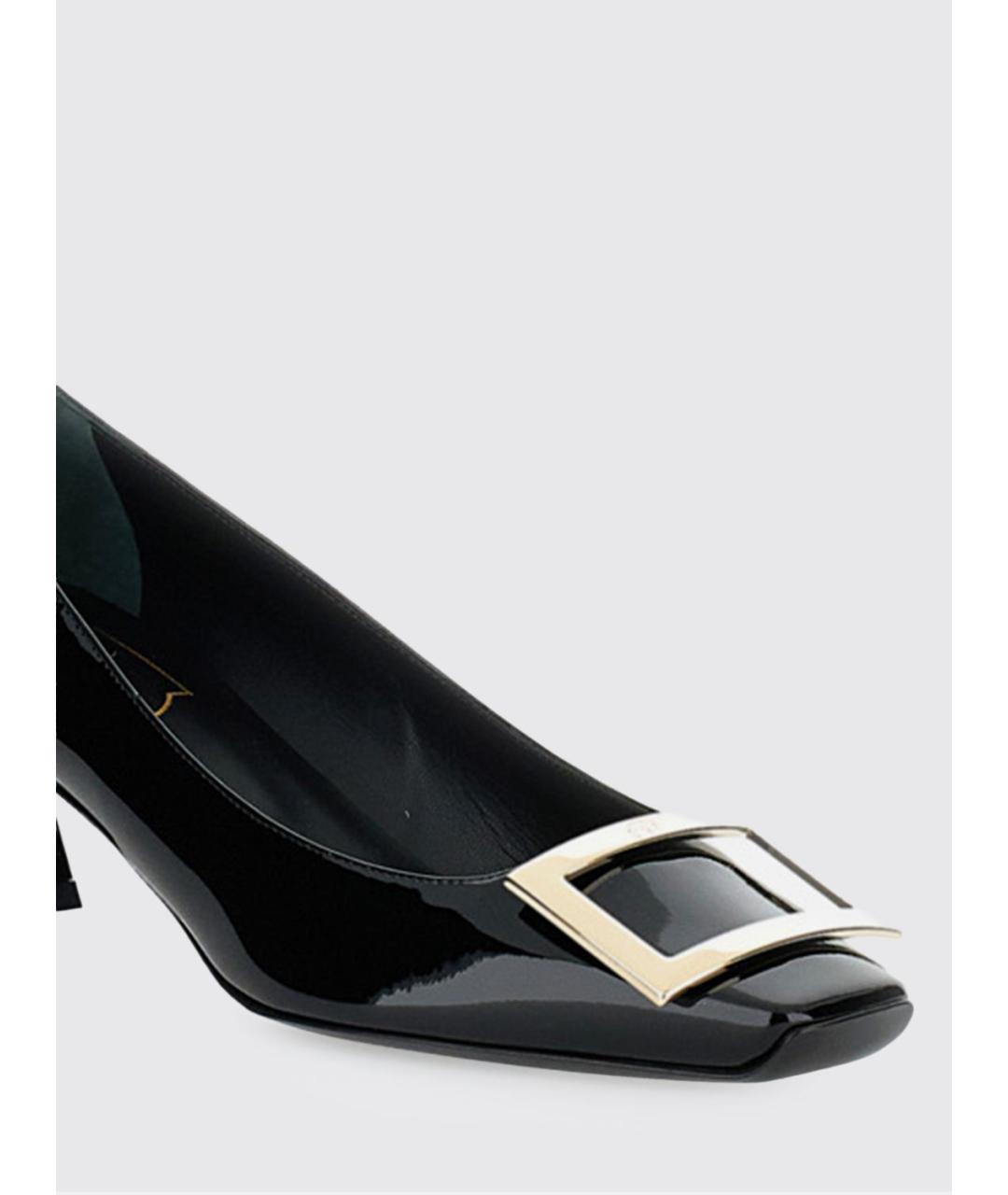 ROGER VIVIER Черные туфли из лакированной кожи, фото 5
