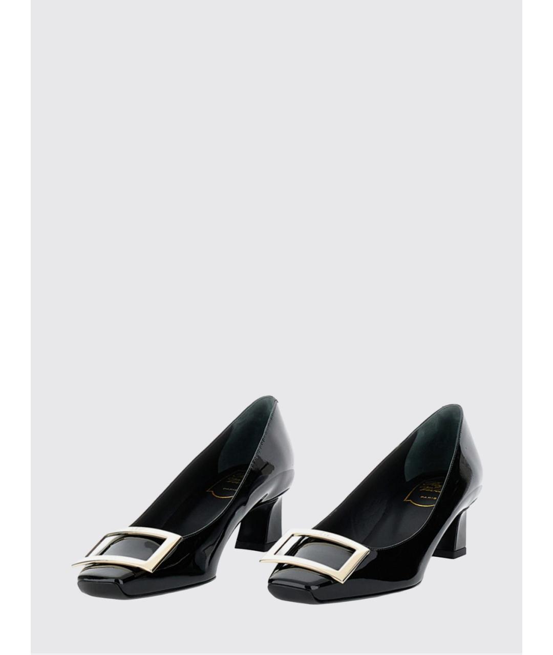 ROGER VIVIER Черные туфли из лакированной кожи, фото 3