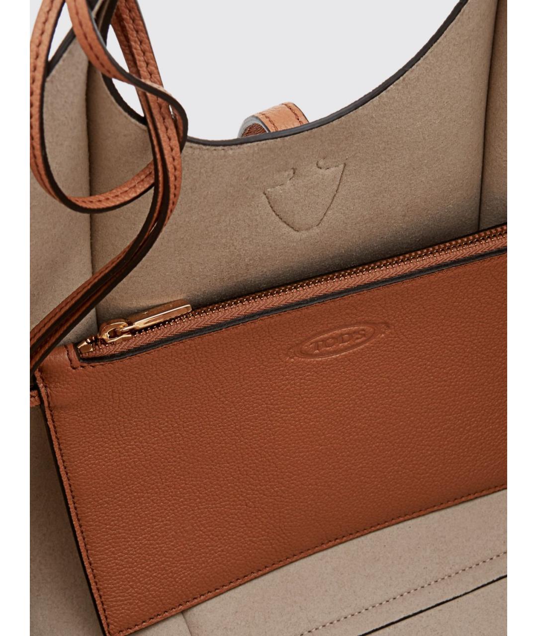 TOD'S Коричневая сумка через плечо, фото 3