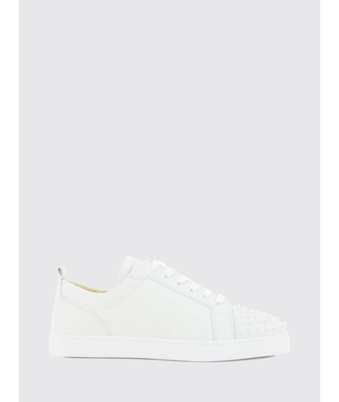CHRISTIAN LOUBOUTIN Белые кожаные низкие кроссовки / кеды, фото 5