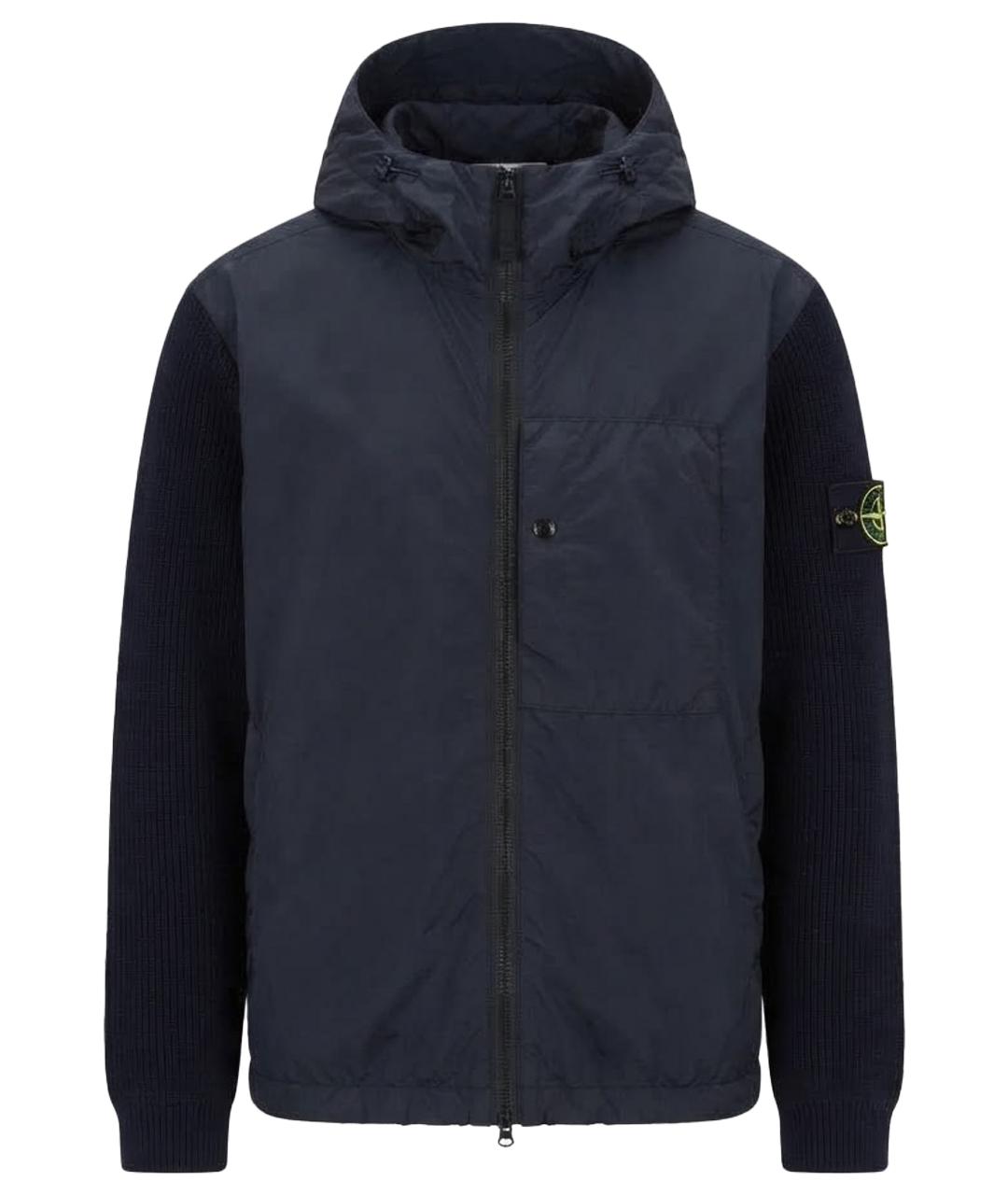 STONE ISLAND Темно-синяя куртка, фото 1