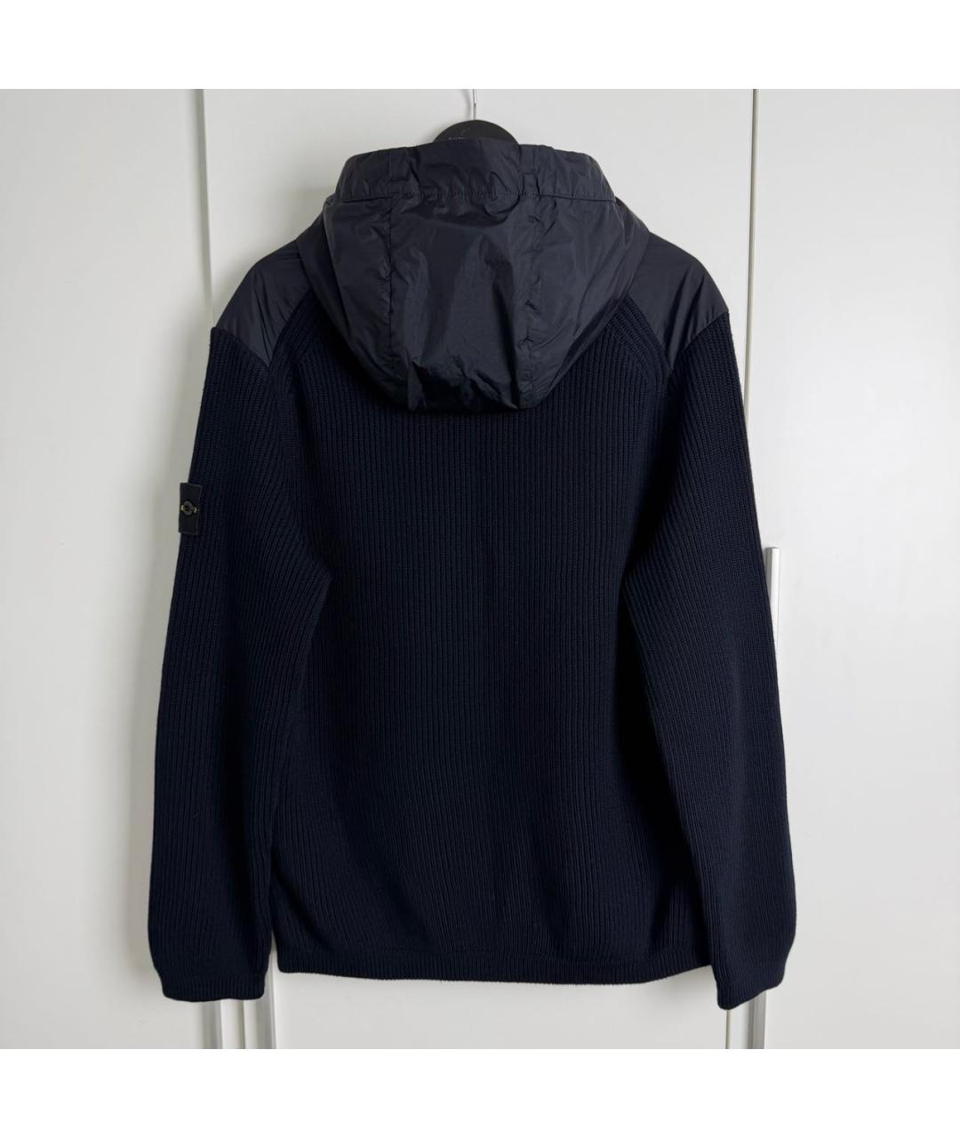 STONE ISLAND Темно-синяя куртка, фото 2