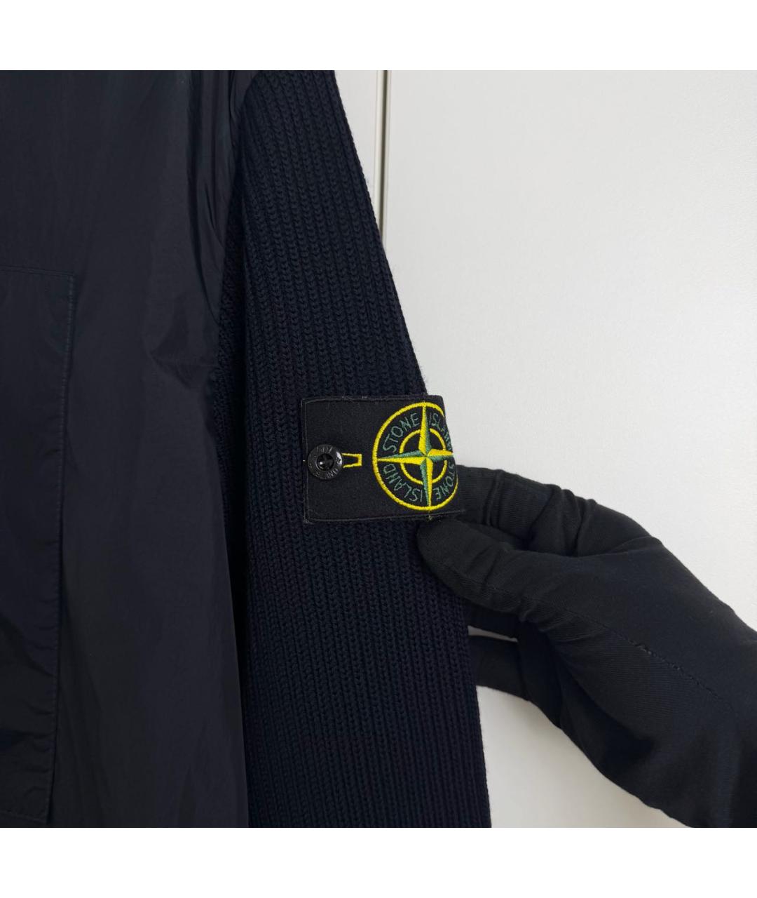 STONE ISLAND Темно-синяя куртка, фото 3
