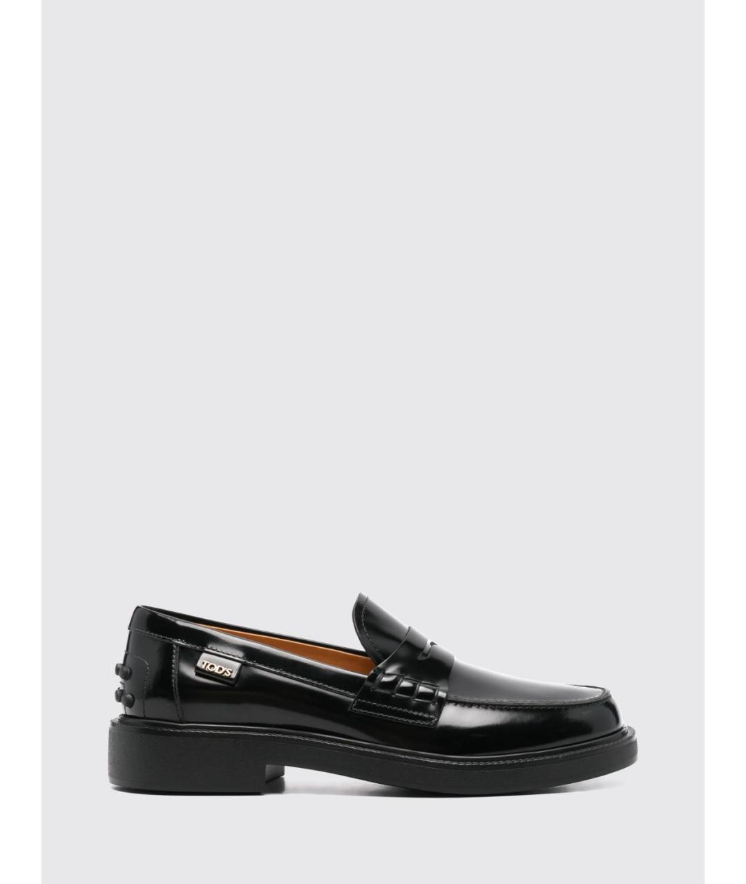 TOD'S Черные текстильные лоферы, фото 5