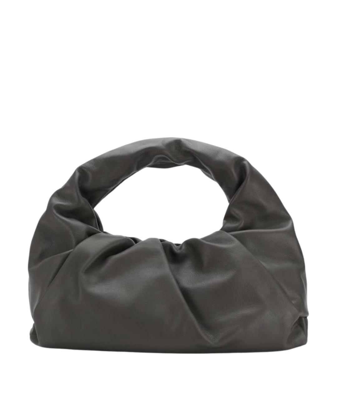 BOTTEGA VENETA Серая кожаная сумка с короткими ручками, фото 1