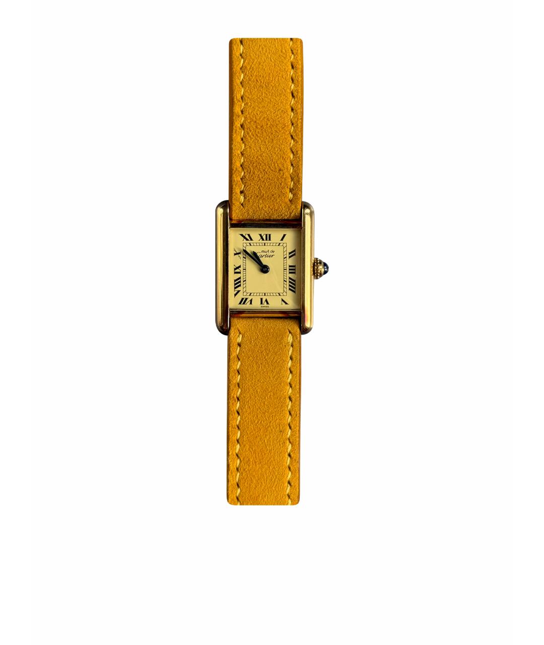 CARTIER Желтые серебряные часы, фото 1