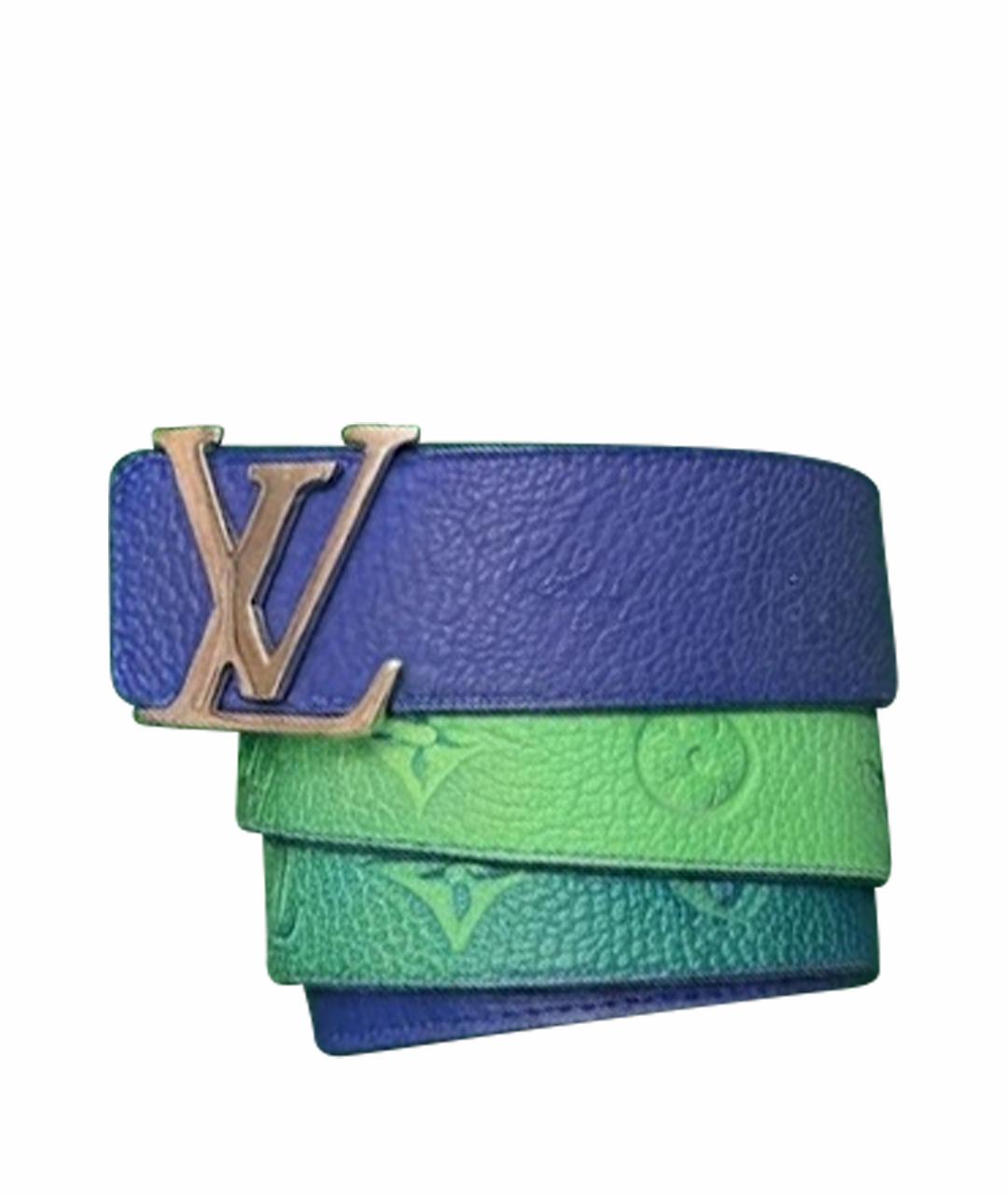 LOUIS VUITTON Зеленый кожаный ремень, фото 1