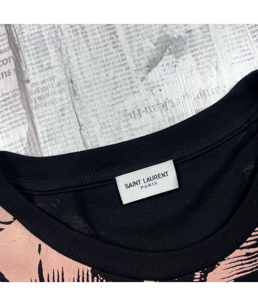 SAINT LAURENT Мульти хлопковая футболка, фото 4