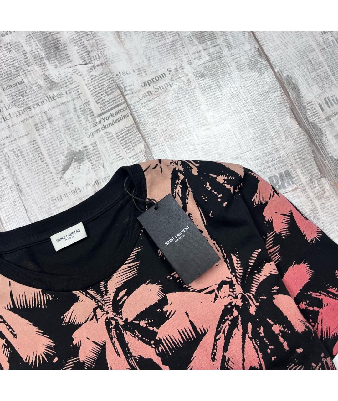 SAINT LAURENT Мульти хлопковая футболка, фото 3