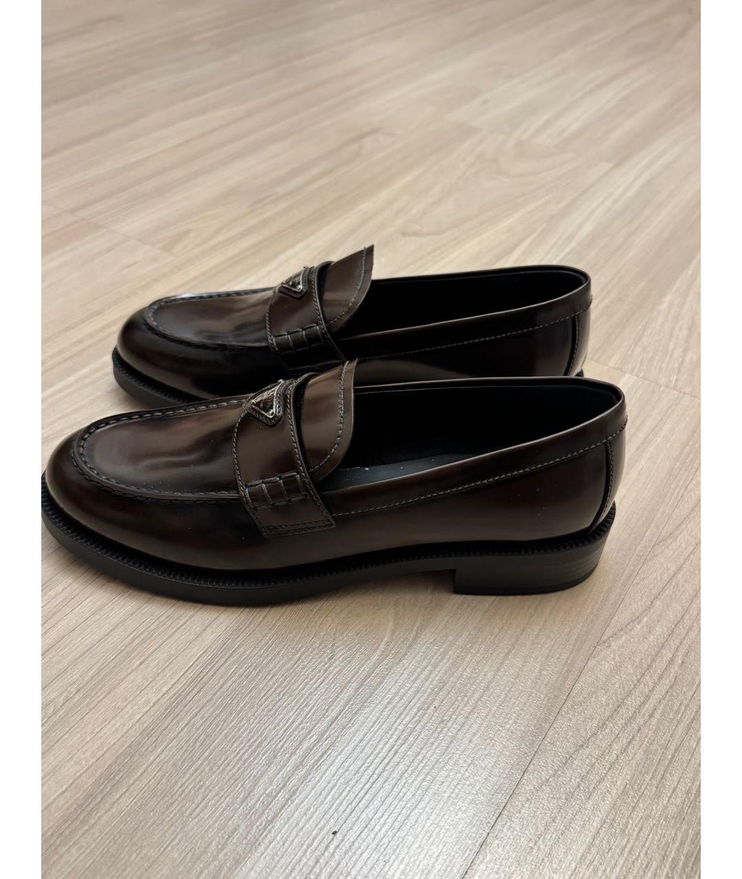 PRADA Кожаные лоферы, фото 4