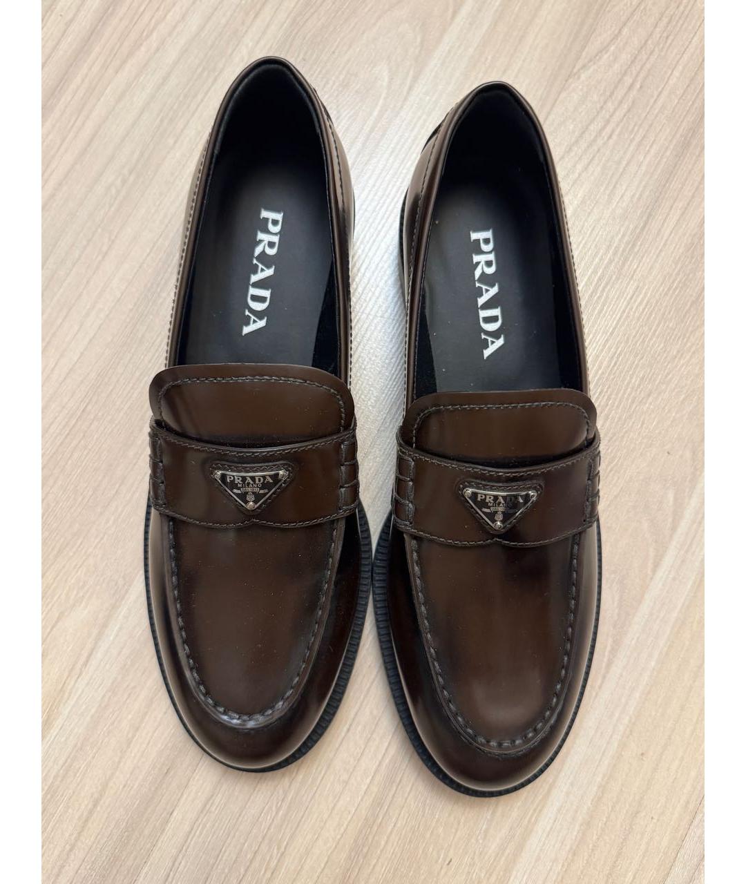 PRADA Кожаные лоферы, фото 5