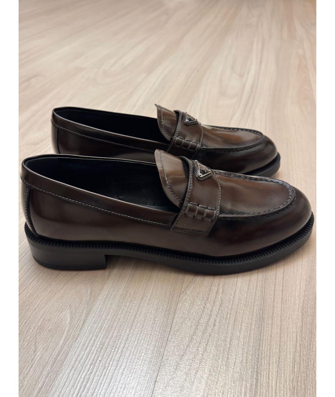 PRADA Кожаные лоферы, фото 9