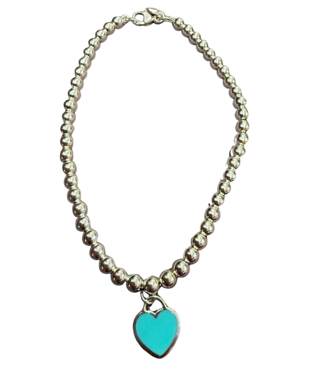 TIFFANY&CO Бирюзовый серебряный браслет, фото 1