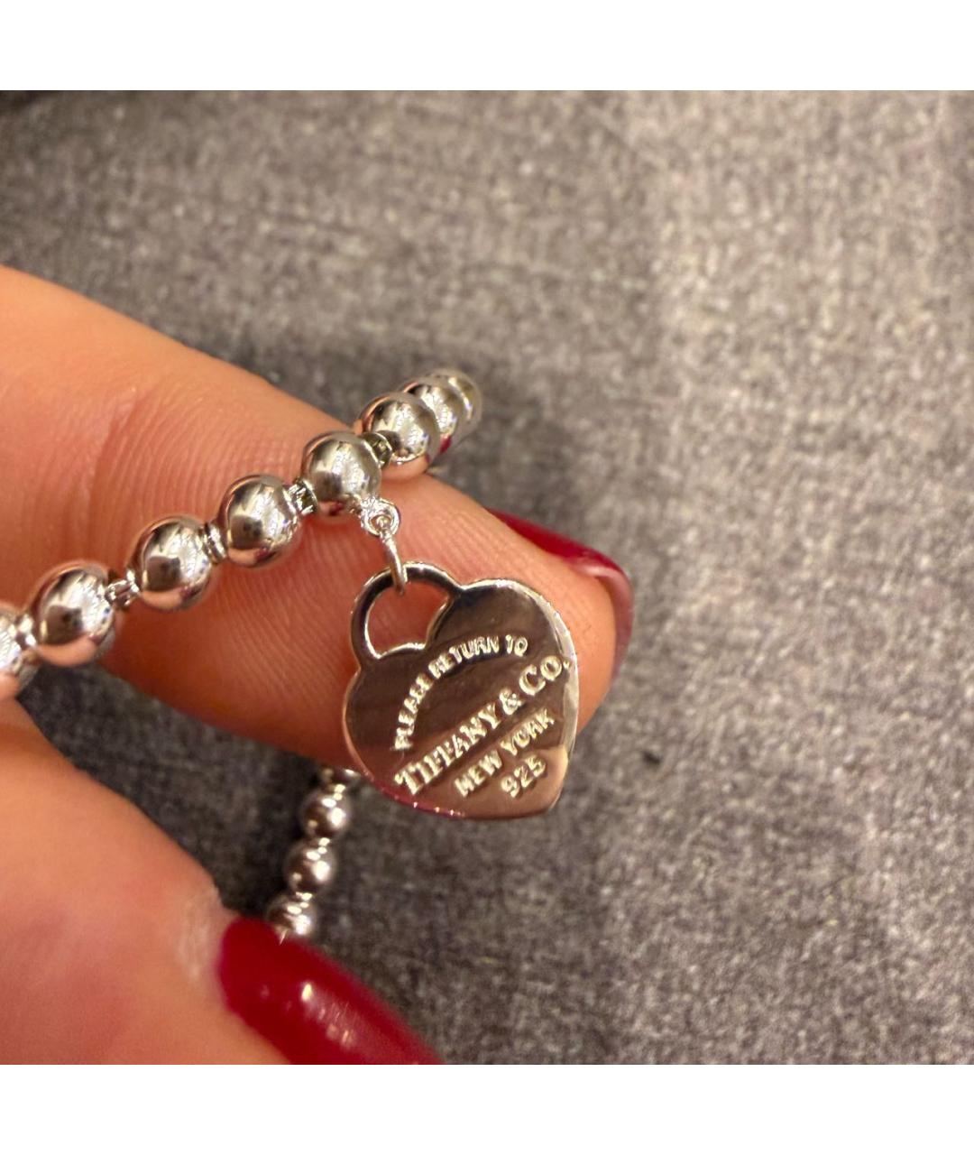 TIFFANY&CO Бирюзовый серебряный браслет, фото 3