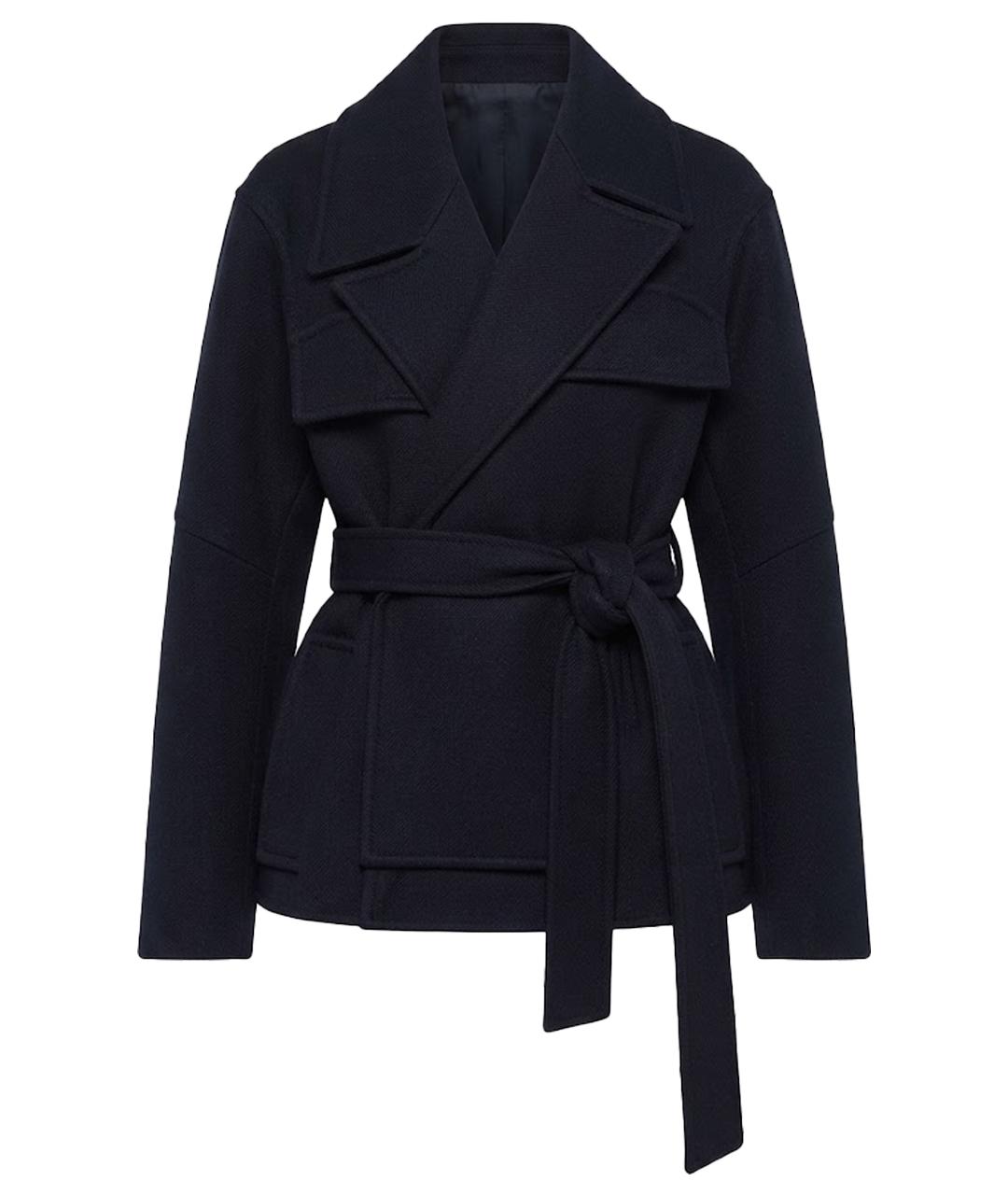 CELINE Темно-синее шерстяное пальто, фото 1