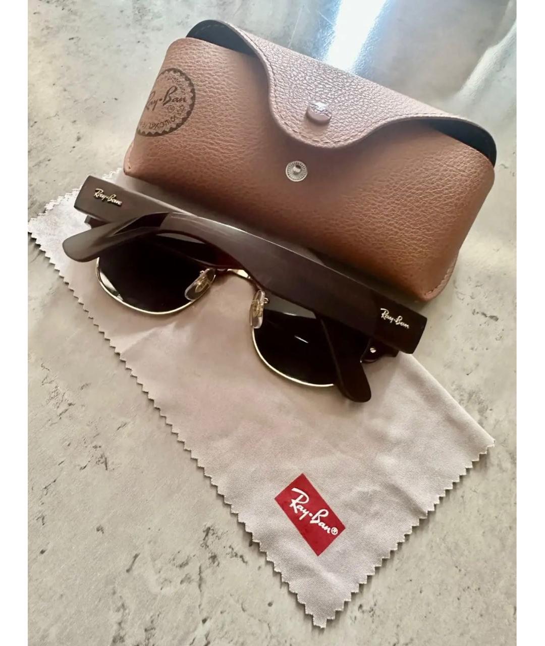 RAY BAN Черные солнцезащитные очки, фото 3