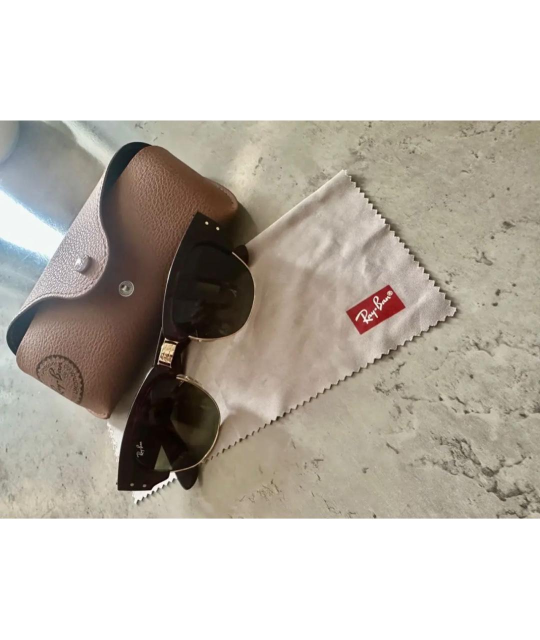 RAY BAN Черные солнцезащитные очки, фото 2