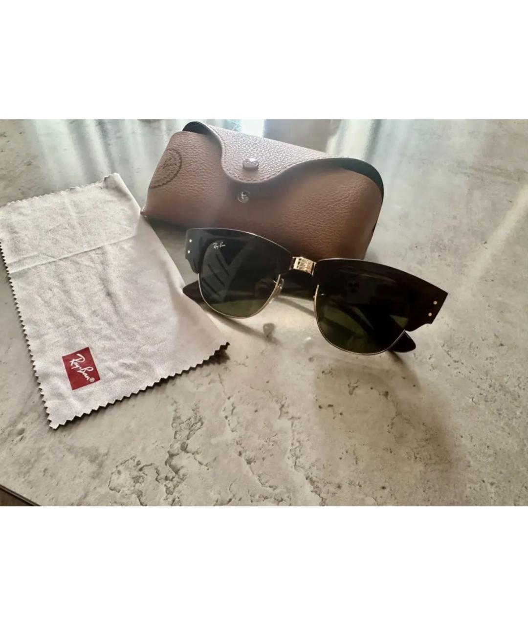 RAY BAN Черные солнцезащитные очки, фото 4