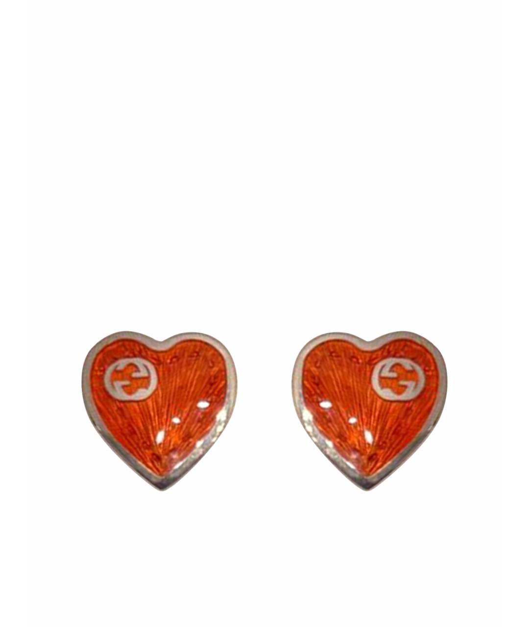 GUCCI Красные серебряные серьги, фото 1