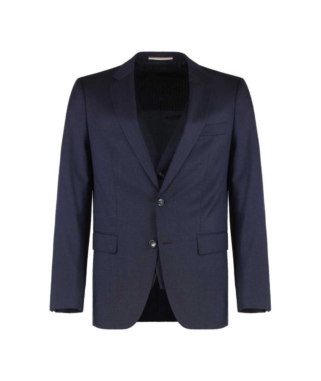 HUGO BOSS Темно-синий классический костюм, фото 2