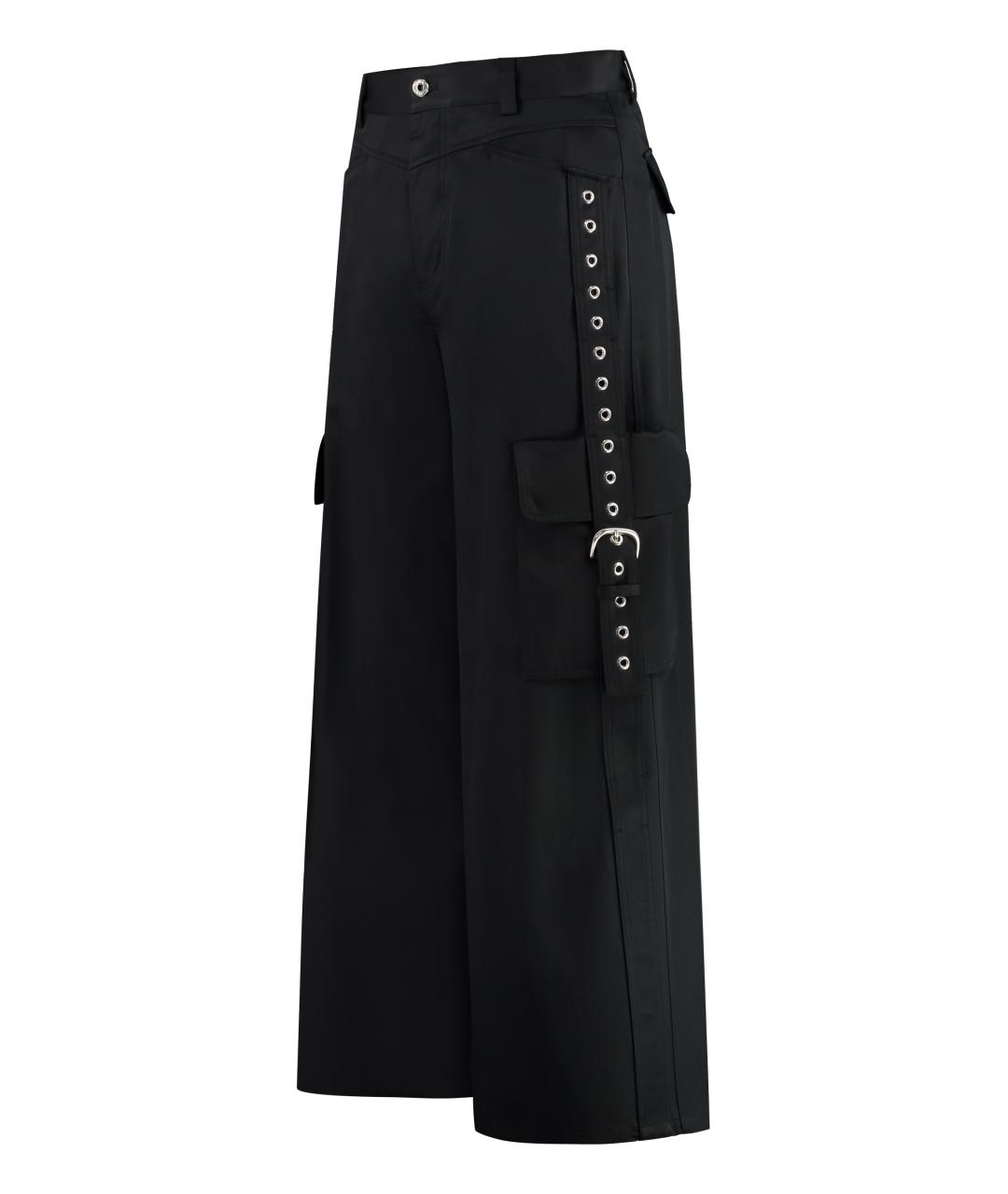 OFF-WHITE Черные хлопковые повседневные брюки, фото 3
