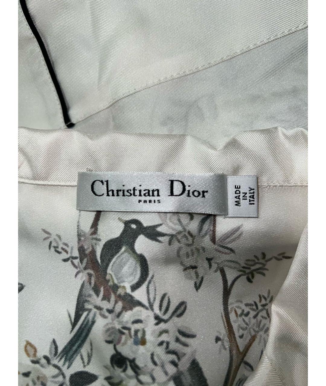 CHRISTIAN DIOR Белая пижамы и сорочки, фото 8