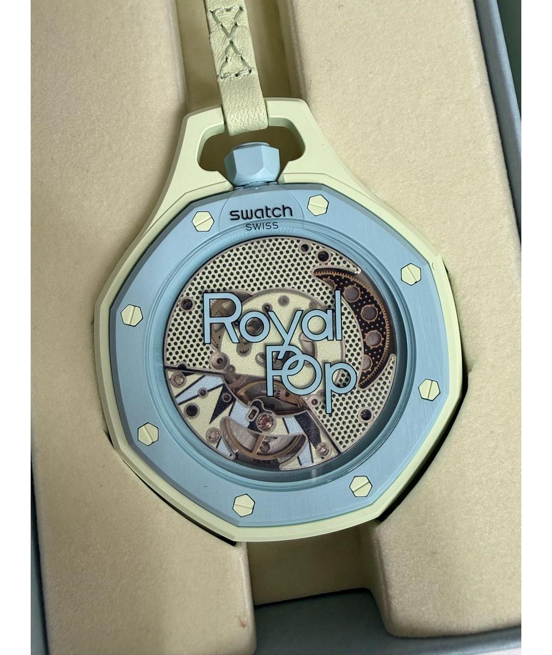 Swatch Голубые часы, фото 2