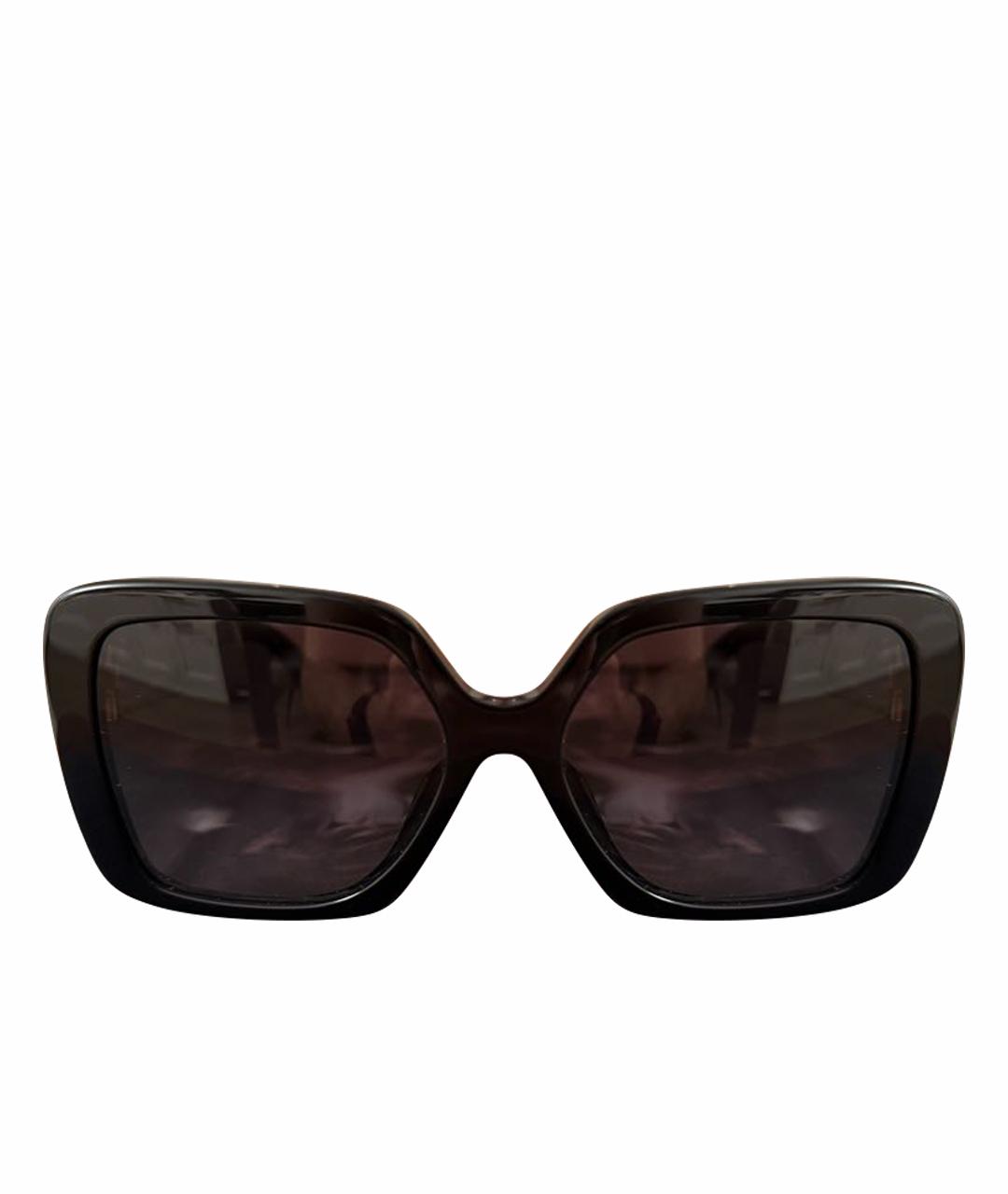 MIU MIU Черные пластиковые солнцезащитные очки, фото 1