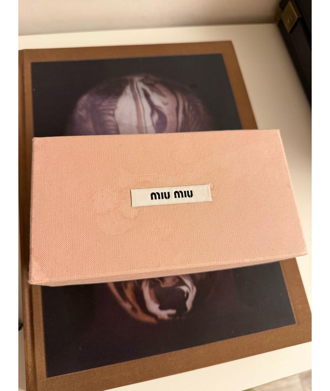 MIU MIU Черные пластиковые солнцезащитные очки, фото 4