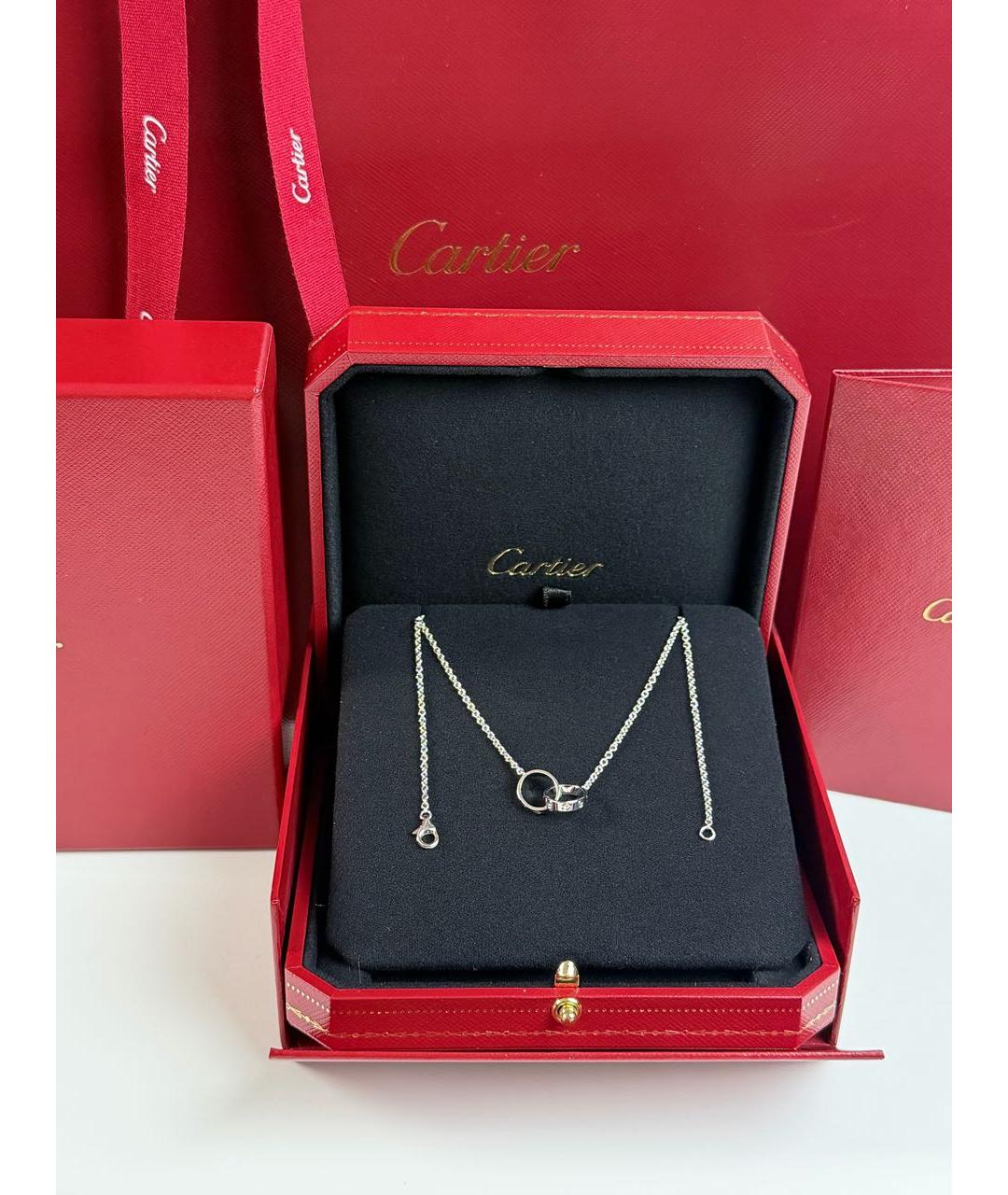CARTIER Белое колье из белого золота, фото 3