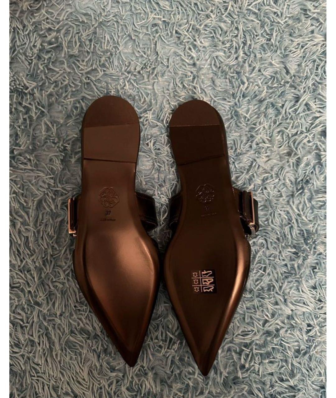 ALEXANDER MCQUEEN Черные босоножки, фото 3
