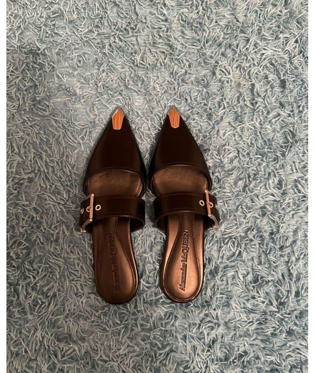 ALEXANDER MCQUEEN Черные босоножки, фото 9