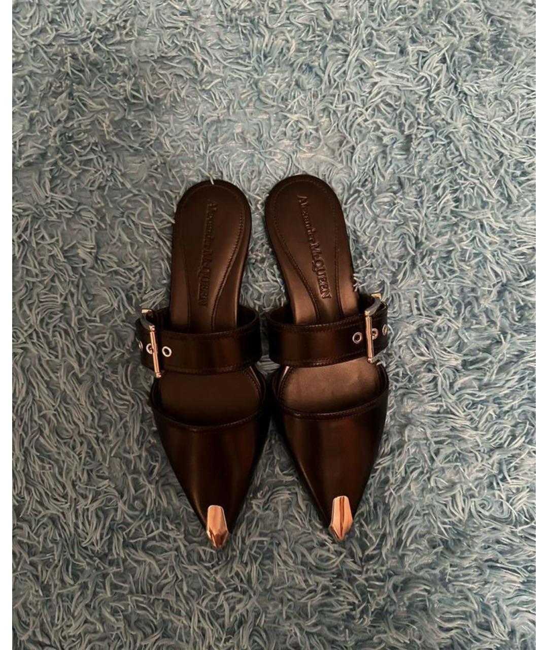 ALEXANDER MCQUEEN Черные босоножки, фото 2