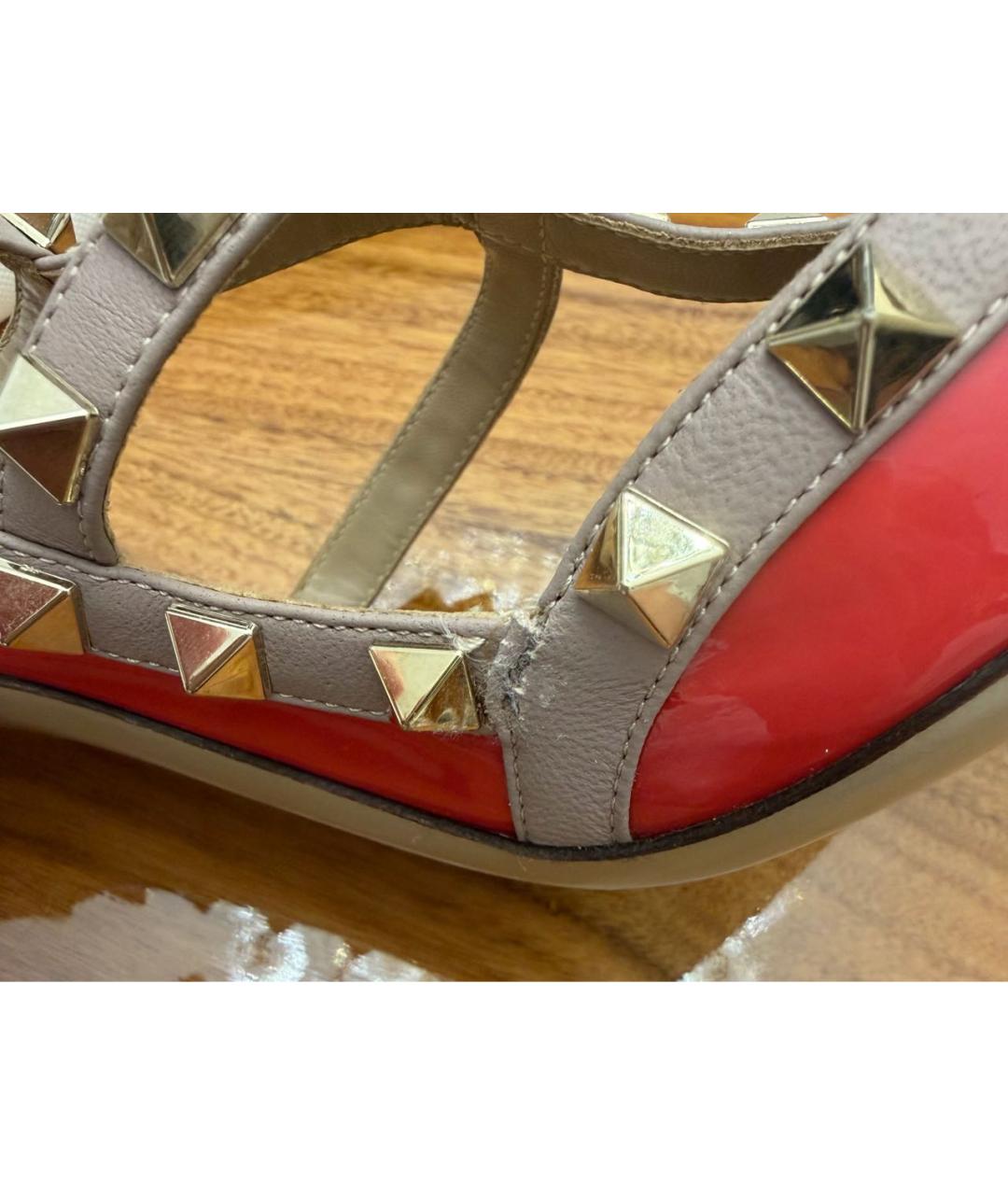 VALENTINO Коралловые туфли из лакированной кожи, фото 7