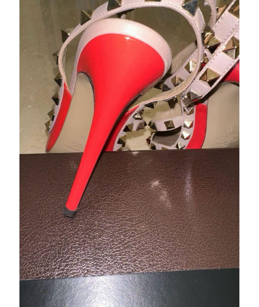 VALENTINO Коралловые туфли из лакированной кожи, фото 6