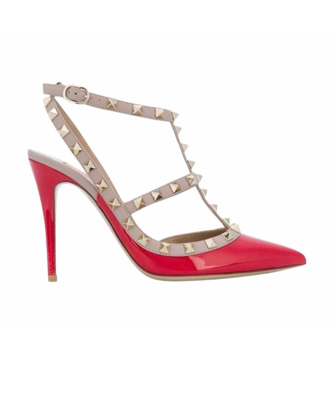 VALENTINO Коралловые туфли из лакированной кожи, фото 9